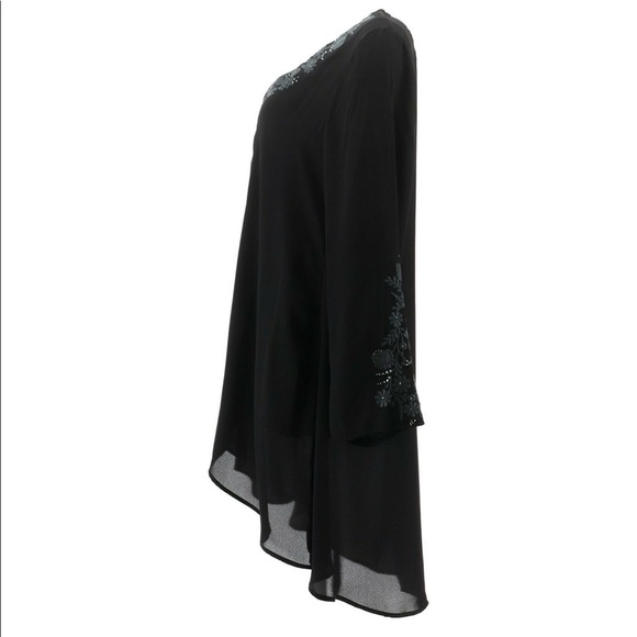 NWT Antthony 2 Piece Embellished Black Jacket/Duster and Tank - Picture 11 of 16